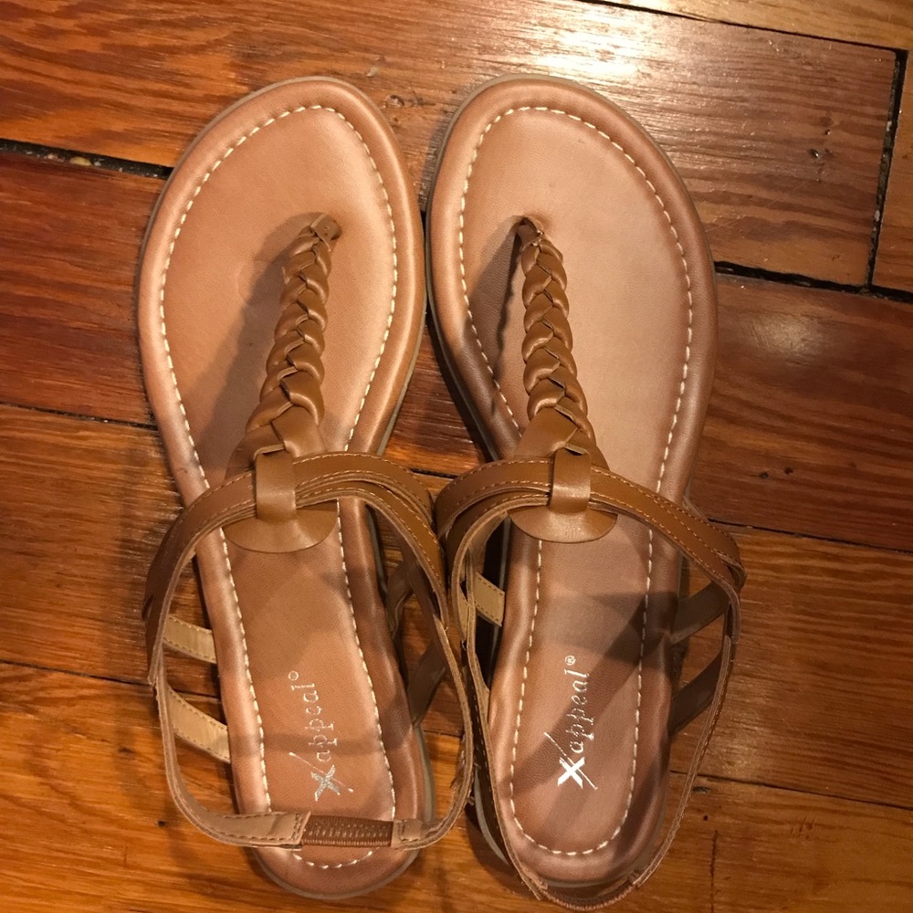 Brown thong sandals